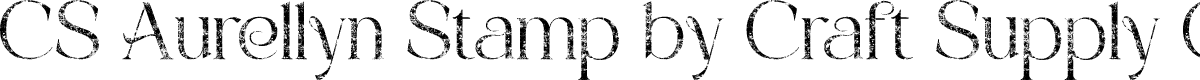 CSAurellynStamp-Regular Demo