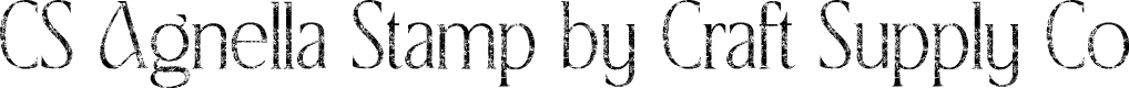 CSAgnellaStamp-Regular Demo