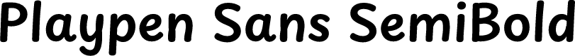 Playpen Sans SemiBold