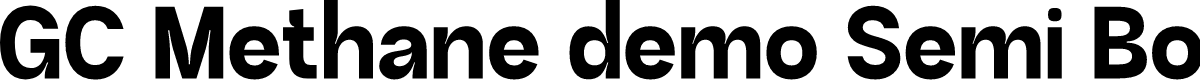 GC Methane Demo Semi Bold