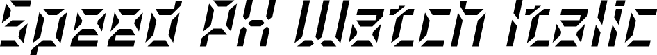 Speed PX Watch Italic