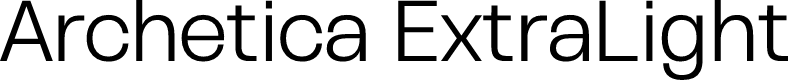 Archetica ExtraLight