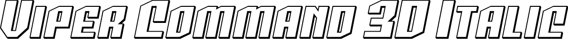 Viper Command 3D Italic