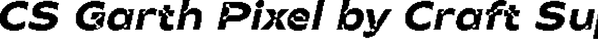 CSGarthPixel-Regular Demo