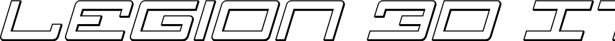 Legion 3D Italic