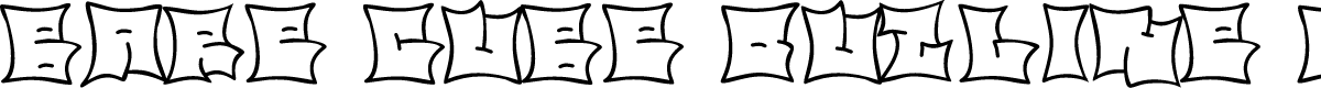 Bare Cube Outline Outline