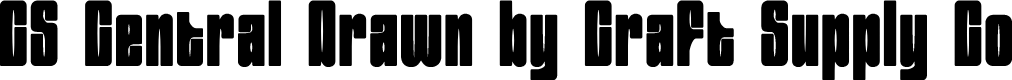CSCentralDrawn-Regular Demo