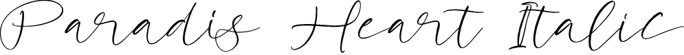 Paradis Heart Italic