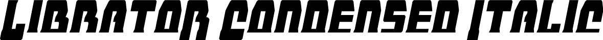 Librator Condensed Italic