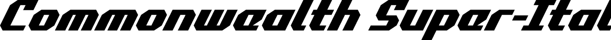 Commonwealth Super-Italic