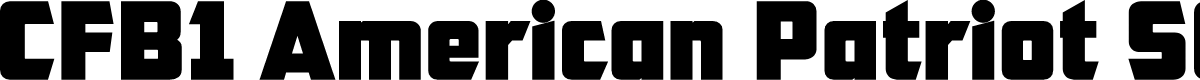 CFB1 American Patriot SOLID 2 Normal Italic