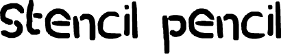 stencil pencil