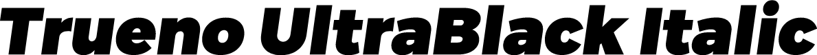 Trueno UltraBlack Italic