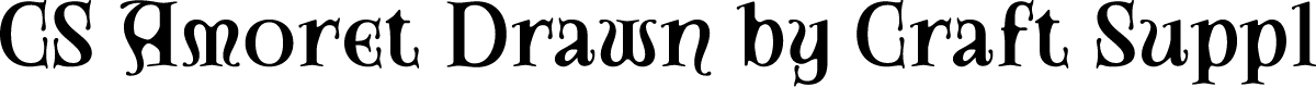 CSAmoretDrawn-Regular Demo