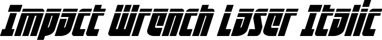Impact Wrench Laser Italic