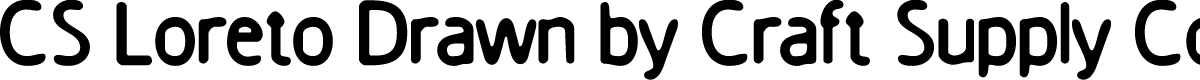 CSLoretoDrawn-Regular Demo