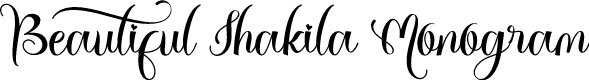 Beautiful Shakila Monogram
