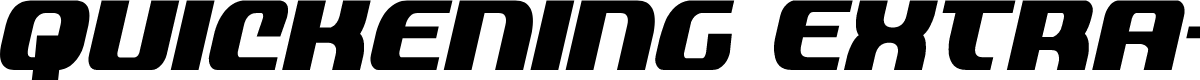 Quickening Extra-Condens Ital