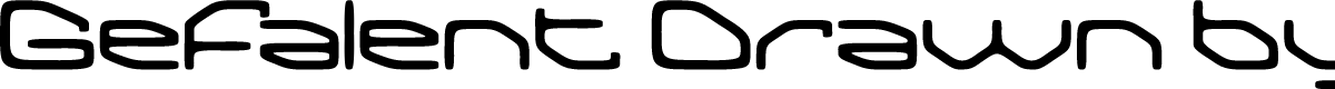 GefalentDrawn-Regular Demo