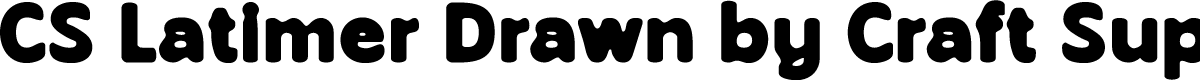 CSLatimerDrawn-Regular Demo
