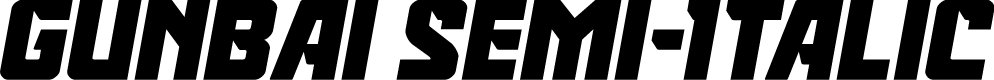 Gunbai Semi-Italic