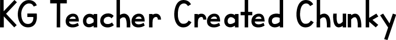 KG Teacher Created Chunky