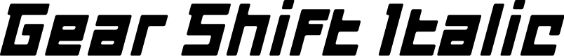 Gear Shift Italic
