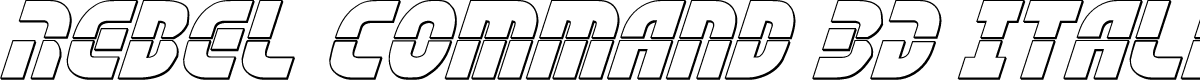 Rebel Command 3D Italic