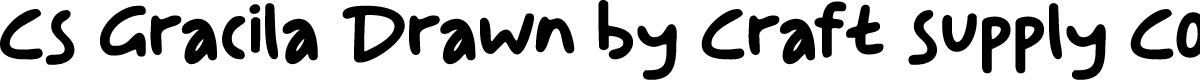 CSGracilaDrawn-Regular Demo
