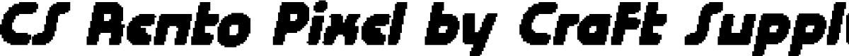 CSRentoPixel-Regular Demo