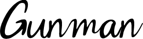 Gunman Fluid Lettering