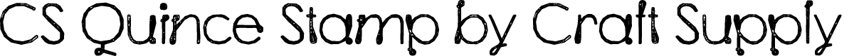 CS Quince Stamp Regular Demo