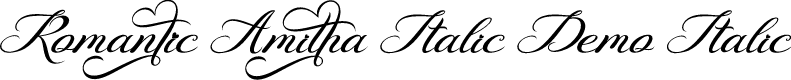 Romantic Amitha Italic Demo Italic