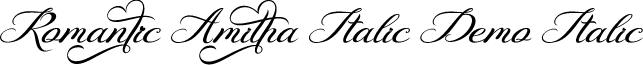 Romantic Amitha Italic Demo Italic