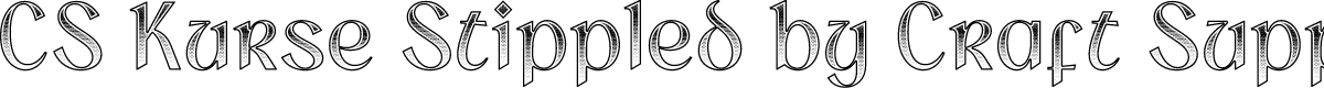 CS Kurse Stippled Regular Demo