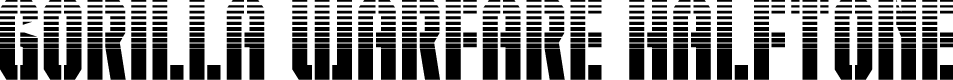 Gorilla Warfare Halftone