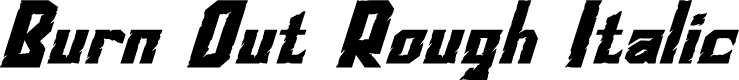 Burn Out Rough Italic