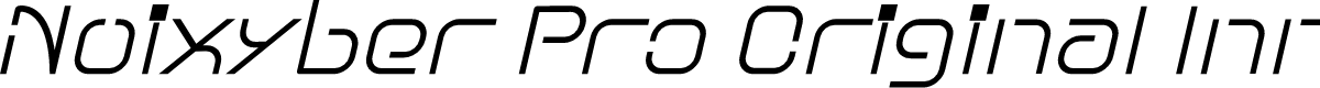 Nuixyber Pro Original Inno Italic