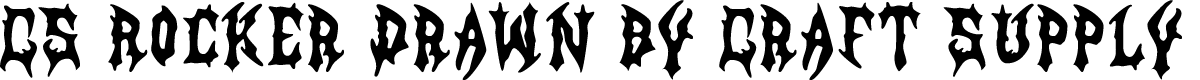 CSRockerDrawn-Regular Demo