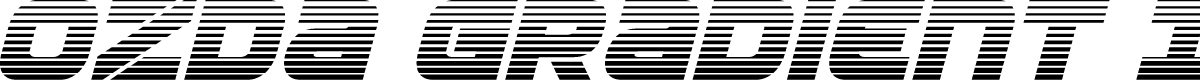 Ozda Gradient Italic