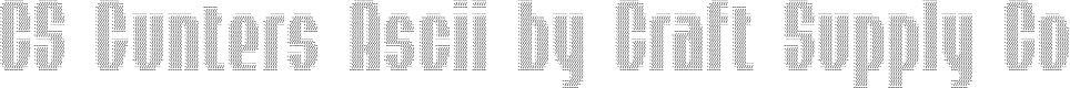 CS Gunters Ascii Regular Demo