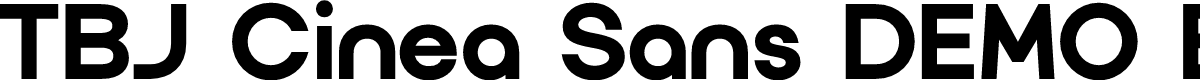 TBJ Cinea Sans DEMO Extra Bold