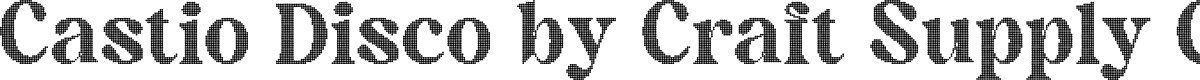 CastioDisco-Regular Demo
