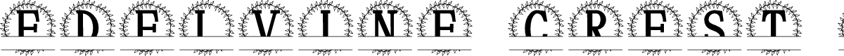 Edelvine Crest Split Monogram