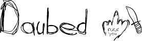 Daubed