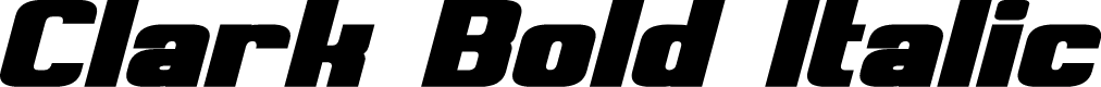 Clark Bold Italic