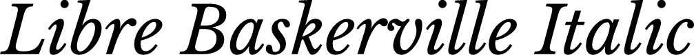 Libre Baskerville Italic