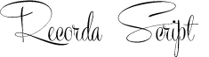 Recorda Script Personal Use Only