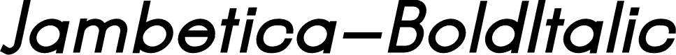 Jambetica-BoldItalic