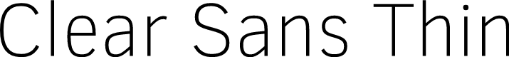 Clear Sans Thin
